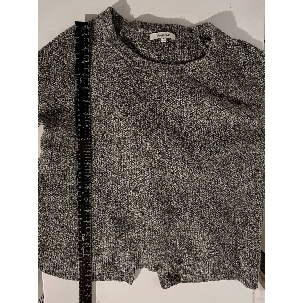 Madewell Gray Marled Crewneck Sweater - Picture 7 of 8